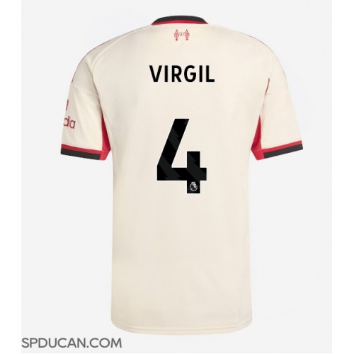 Muški Nogometni Dres Liverpool Virgil van Dijk #4 Gostujuci 2025-26 Kratak Rukav